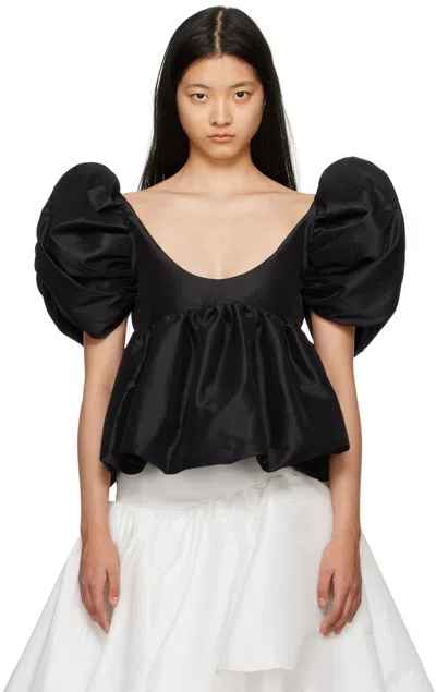 Kika Vargas Black Chiara Blouse