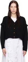 Kika Vargas Black Coretta Cardigan In Black