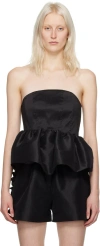 Kika Vargas Black Diane Top In Black
