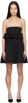 Kika Vargas Black Nicole Minidress In Black