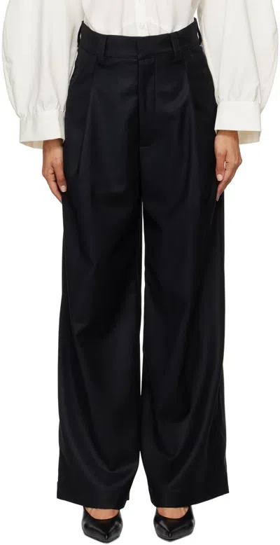 Kika Vargas Black Olympe Trousers