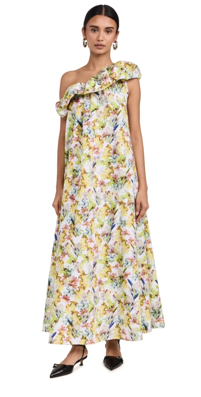 Kika Vargas Bonnie Dress Green Iris | ModeSens