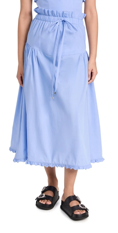 Kika Vargas Carrie Skirt Light Blue