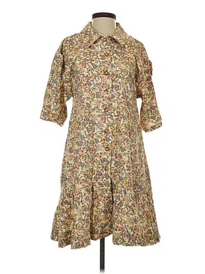 Pre-owned Kika Vargas Casual Dress In Brown