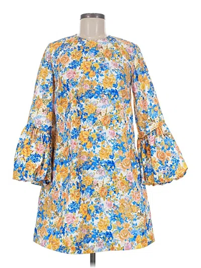 Pre-owned Kika Vargas Casual Dress In Yellow