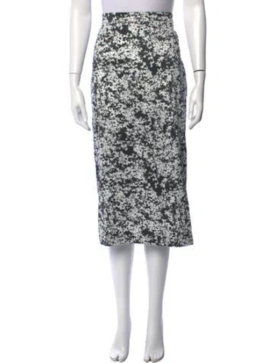 Pre-owned Kika Vargas Floral Print Midi Length Skirt W/ Tags In Multicolor