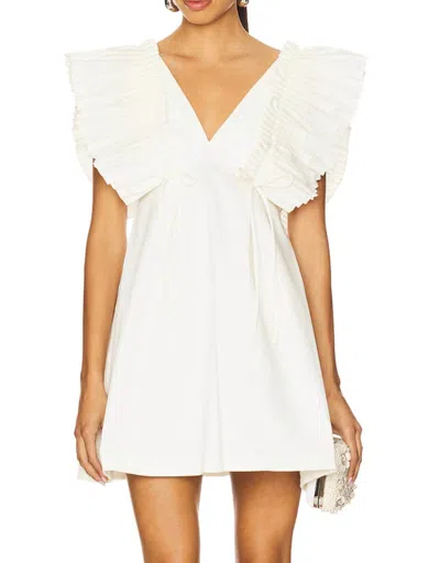 Kika Vargas Francine Dress In White In Gray