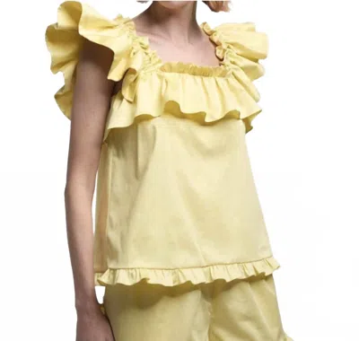 Kika Vargas Gabriela Top In Light Yellow