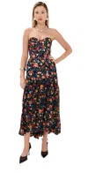 Kika Vargas Glenn Dress Black Garden Black Garden In Black Garden