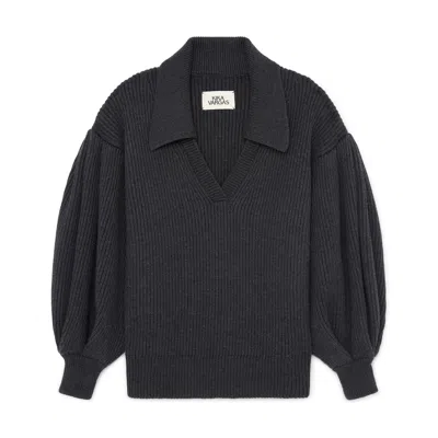 Kika Vargas Gretta Sweater In Charcoal