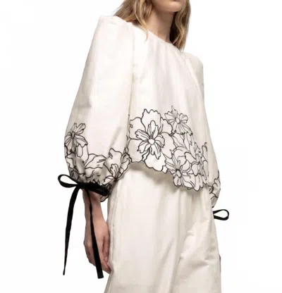 Kika Vargas Isabel Top In White In Neutral