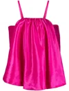 Kika Vargas Karen Bow.detail Mini Dress In Pink