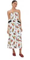 Kika Vargas Maryan Dress White Garden Canvas White Garden In White Garden