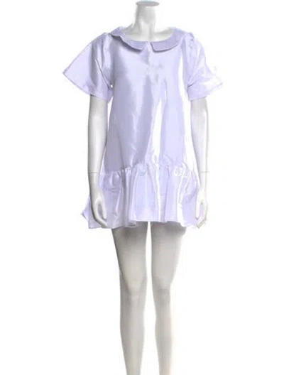 Pre-owned Kika Vargas Mini Dress W/ Tags In White