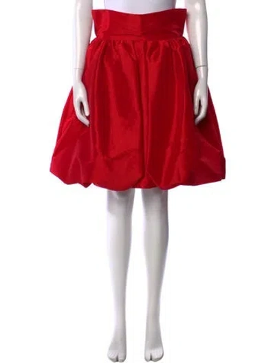 Pre-owned Kika Vargas Mini Skirt In Red