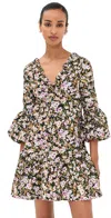 Kika Vargas Noemi Dress Green In Multi