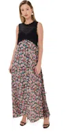 Kika Vargas Phoebe Dress Green Garden In Green Garden