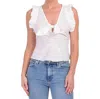 Kika Vargas Pippa Top In White In White