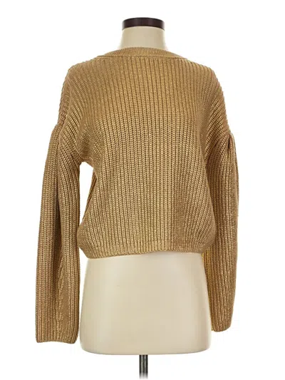 Pre-owned Kika Vargas Pullover Sweater In Gold