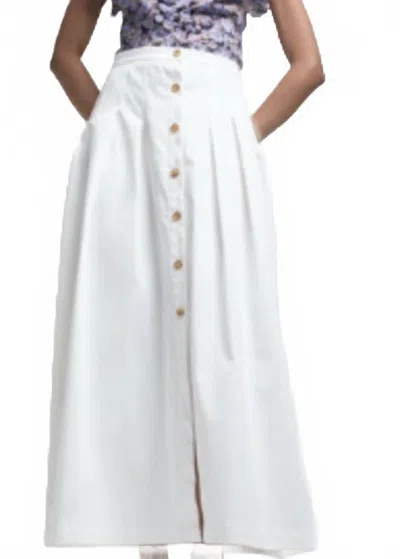 Kika Vargas Rebecca Skirt In White