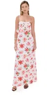 Kika Vargas Scarlet Dress Pink Rose Silk Pink Rose In Pink Rose