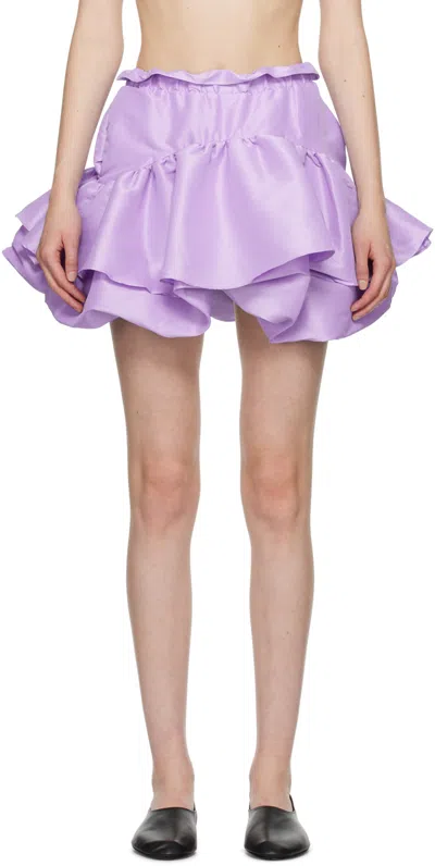 Kika Vargas Ssense Exclusive Purple Maye Miniskirt In Lilac