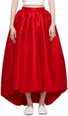 Kika Vargas Ssense Exclusive Red Nina Midi Skirt In Red