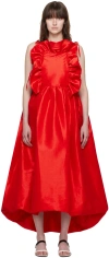Kika Vargas Ssense Exclusive Red Ramya Maxi Dress In Red