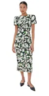 Kika Vargas Sygne Floral-print Cotton-blend Midi Dress