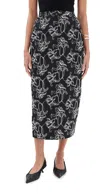 Kika Vargas Toshiko Skirt Black Cotton Embroidery Black