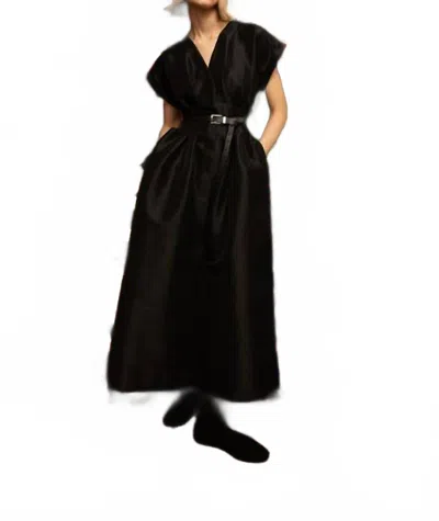 Kika Vargas Tsige Maxi Dress In Black