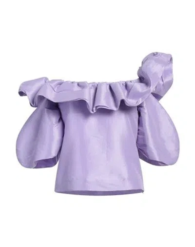 Kika Vargas Woman Top Lilac Size Xs Polyester, Nylon, Elastane In Purple
