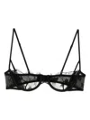 Kiki De Montparnasse All Over Lace Balconette Bra In Black