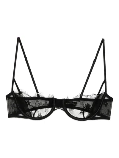 Kiki De Montparnasse All Over Lace Balconette In Black