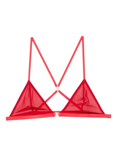 Kiki De Montparnasse Brienne Soft Bra In Red