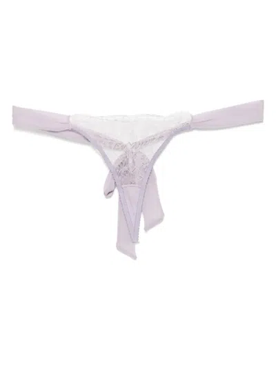 Kiki De Montparnasse Cadeau Thong In Purple