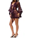 Kiki De Montparnasse Camille Kimono Robe In Purple