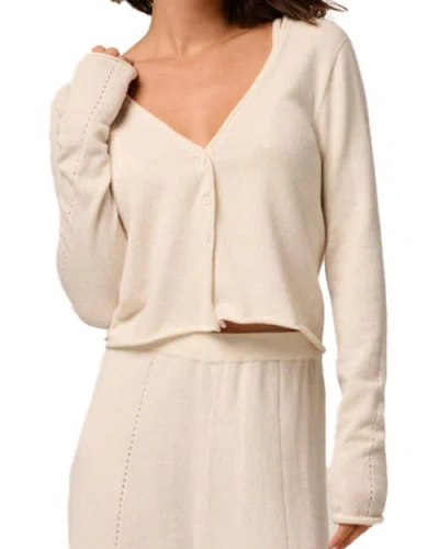 Kiki De Montparnasse Cashmere Cardigan In Ivory