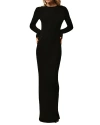 Kiki De Montparnasse Cashmere Open Back Dress In Black