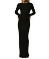 Kiki De Montparnasse Cashmere Open Back Dress In Black