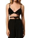 Kiki De Montparnasse Cashmere Wrap Bra In Black