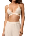 Kiki De Montparnasse Cashmere Wrap Bra In Ivory