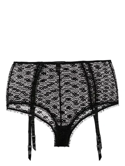 Kiki De Montparnasse Chante High-waisted Panty In Black