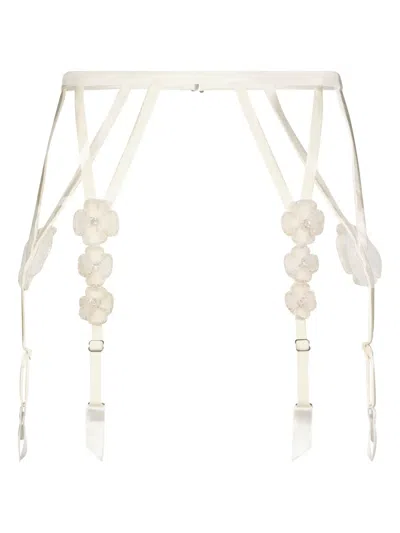 Kiki De Montparnasse Chouchou Garter Belt In Neutrals