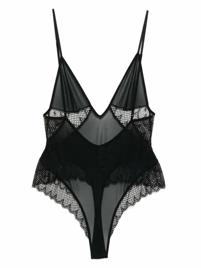 Kiki De Montparnasse Clementine Bodysuit In Black
