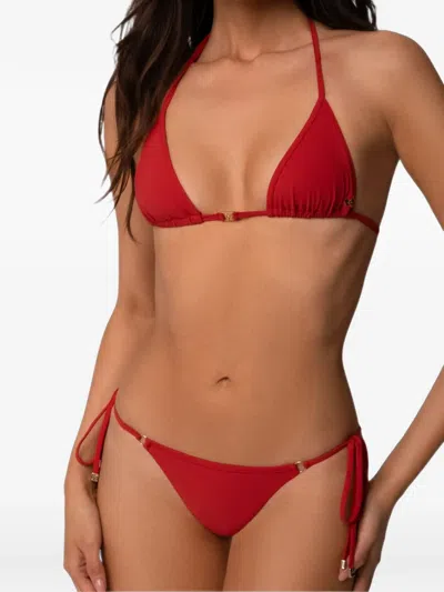 Kiki De Montparnasse Colette Side-tie Bikini Bottoms In Blue