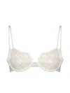Kiki De Montparnasse Coquette Lace Demi Bra In White