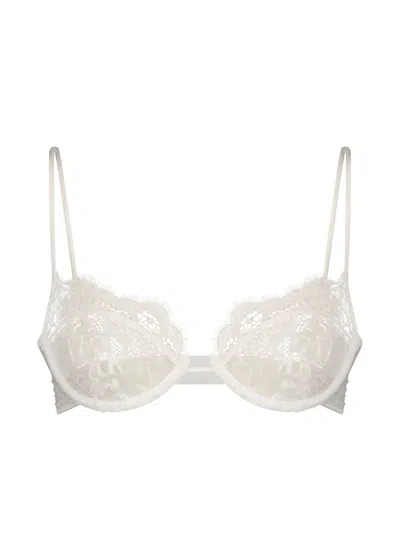 Kiki De Montparnasse Coquette Lace Demi Bra In White