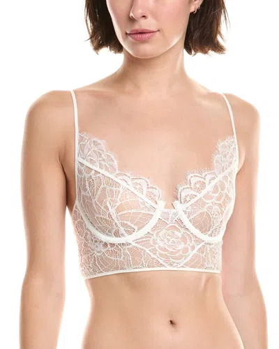 Kiki De Montparnasse Coquette Longline Bra In White