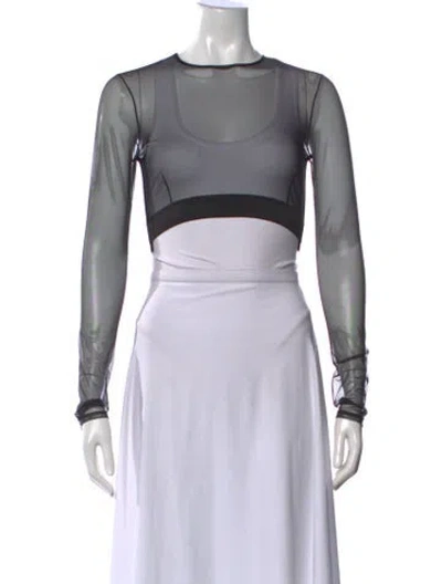 Pre-owned Kiki De Montparnasse Crew Neck Long Sleeve Top W/ Tags In Gray